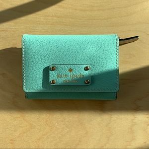 Kate Spade mint mini wallet